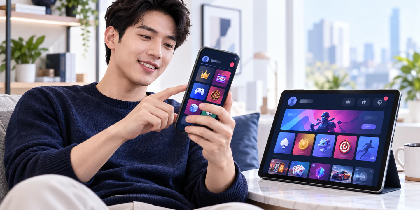 APP W188: game và tài khoản trên điện thoại sau gián đoạn